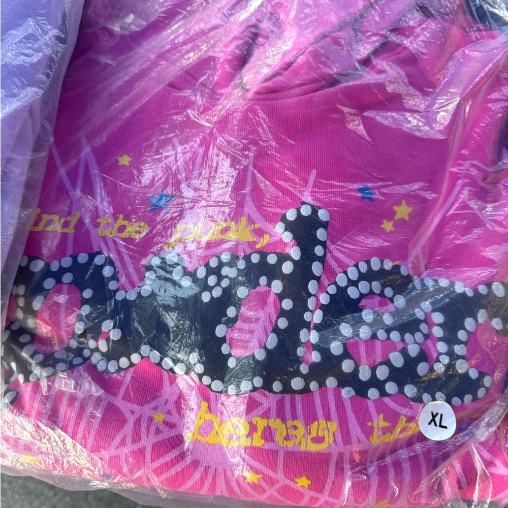 PinkSp5der punk hoodie